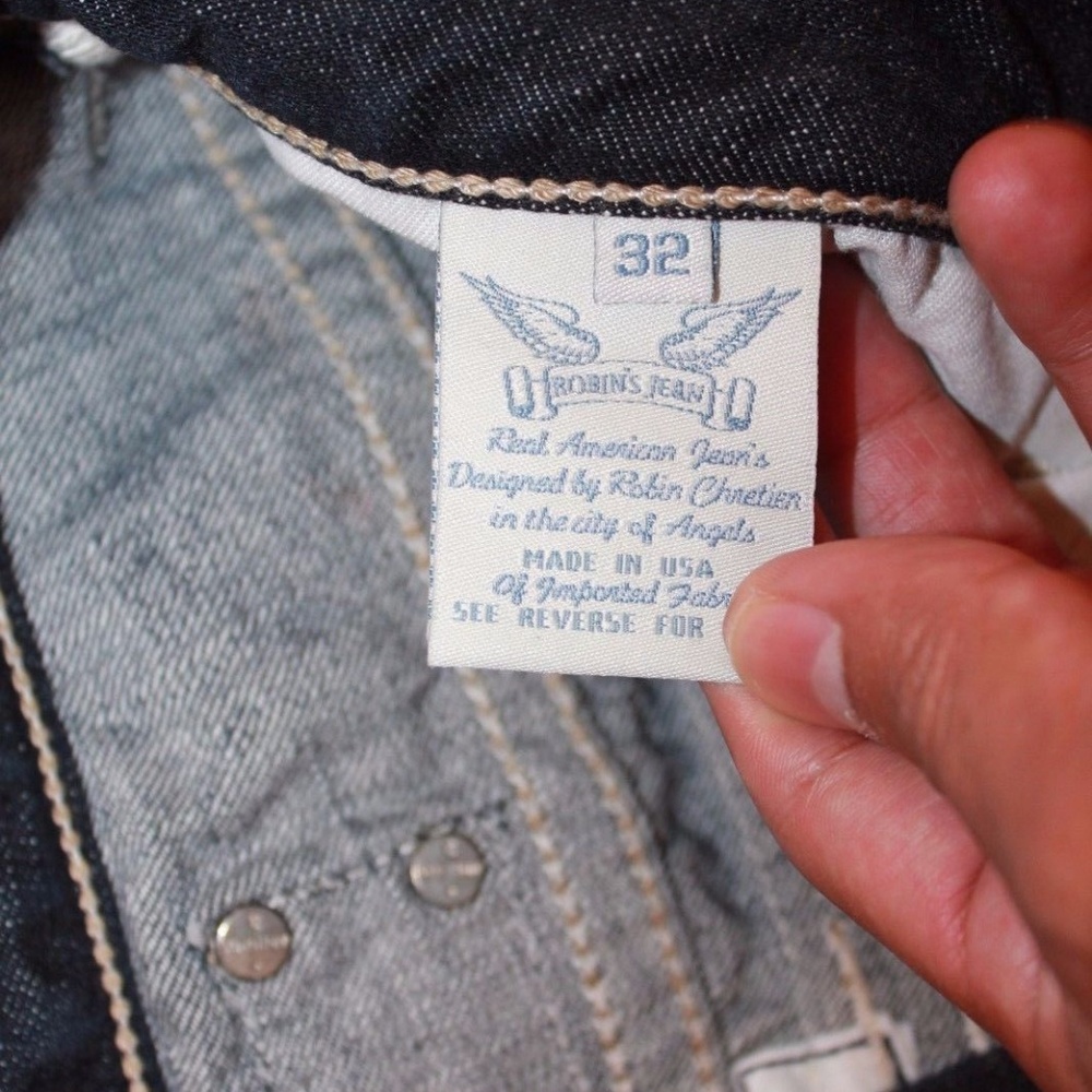 New Men's ROBIN'S JEAN sz 32 OSTRED Straight Jeans - Picture 8 of 8